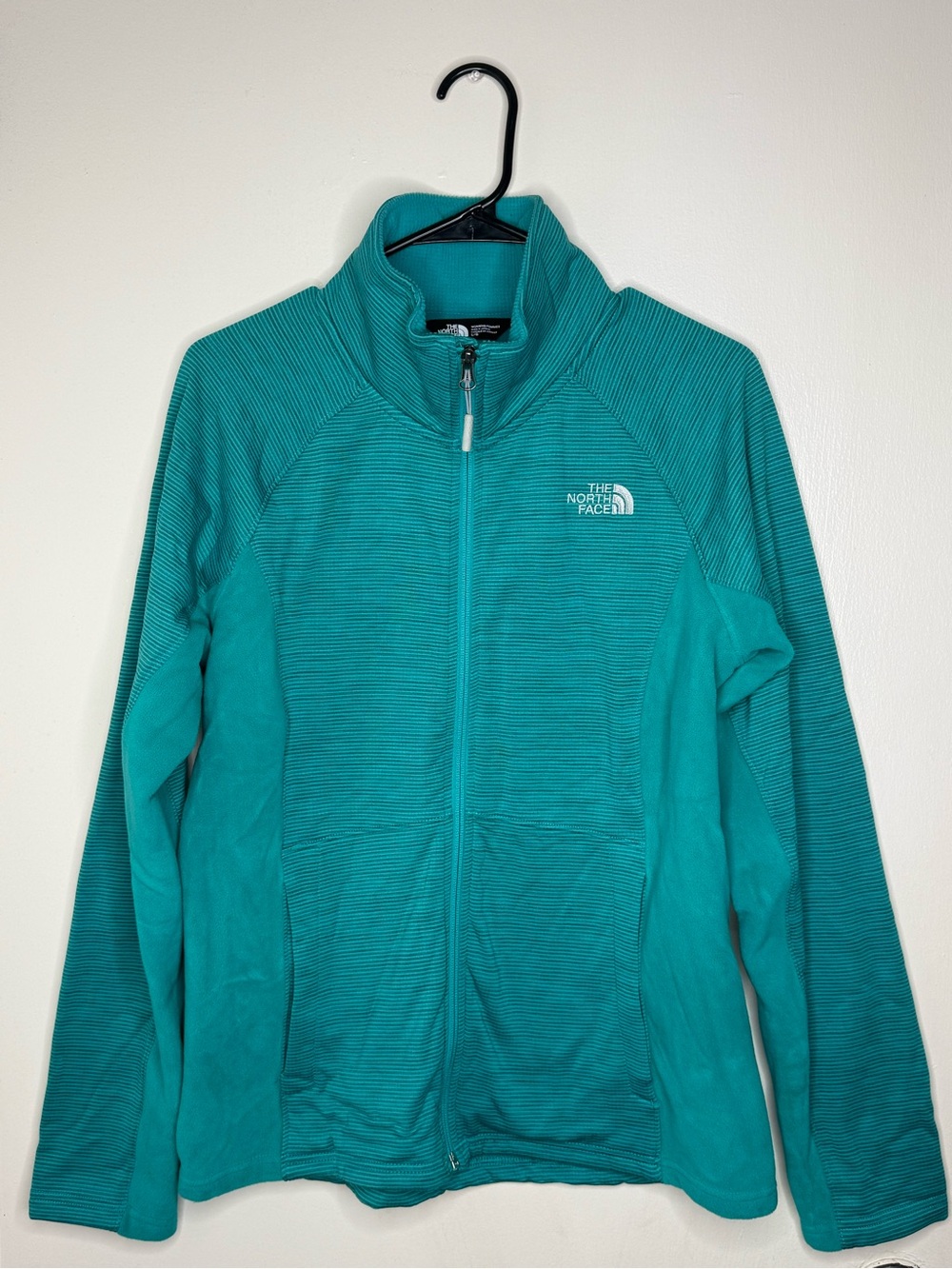 The North Face Castle Crag Full Zip Fleece Jacket Women’s L Teal CTN6